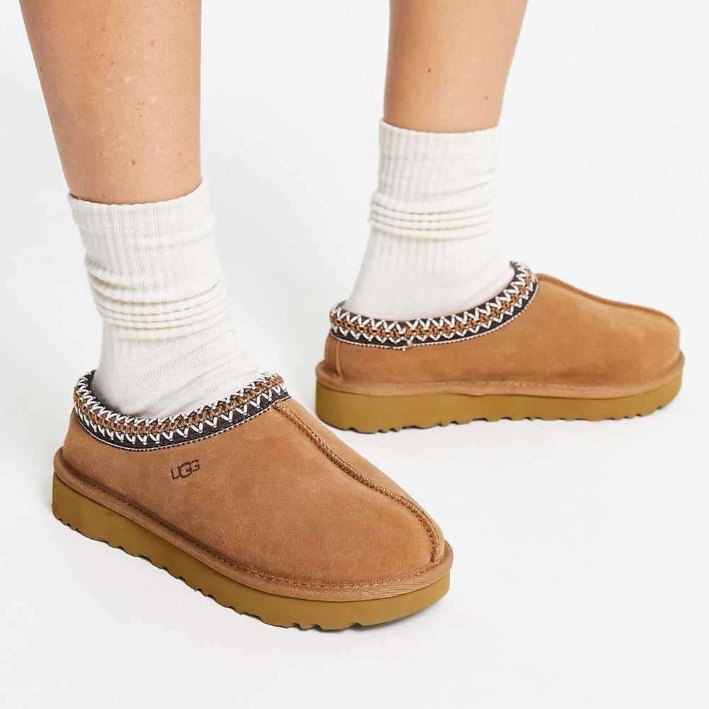 New UGG Tasman Slippers Chestnut Brown Womens Size 8 - Picture 2 of 11
